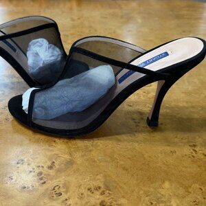 NEW Stuart Weitzman $525 Unique Black Mesh Pumps sz 5 1/2 - 6
